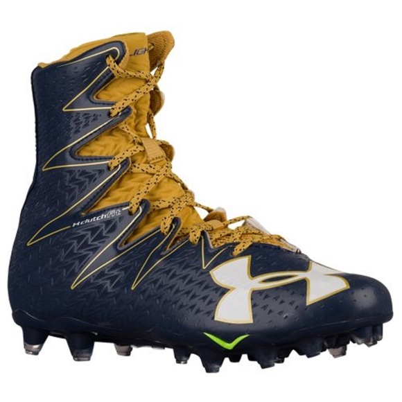 gold under armour highlight cleats